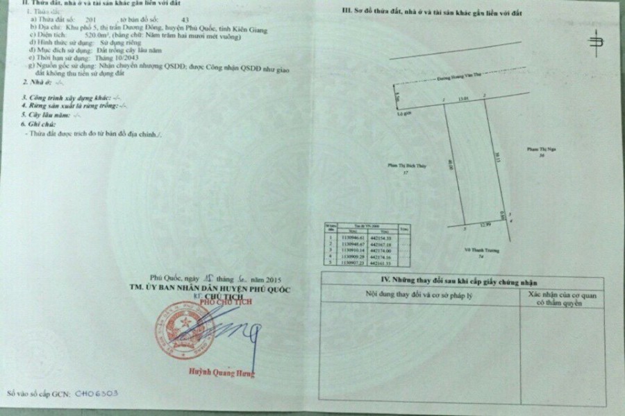 Cần Bán 520m2 đất mặt tiền đường hoàng văn thụ, thiên thần, giá độc nhất 2